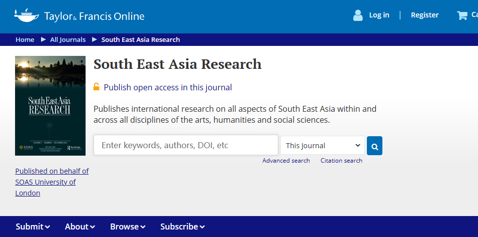 South East Asia Research