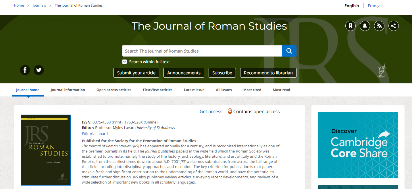 Journal of Roman Studies