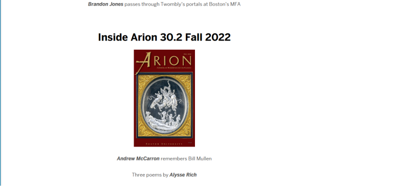 Arion-a Journal of Humanities and the Classics