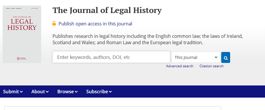 Journal of Legal History