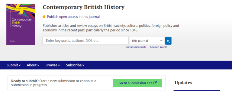 Contemporary British History