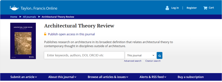 Architectural Theory Review