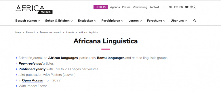 Africana Linguistica