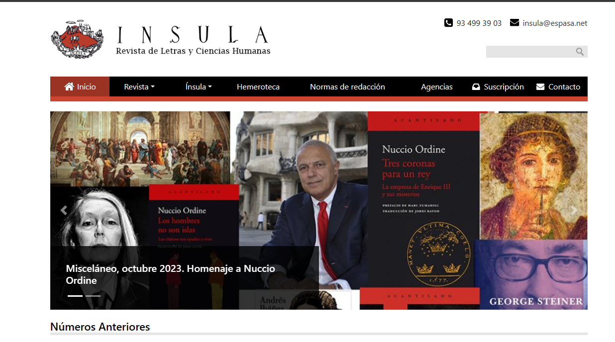 Insula-Revista de Letras y Ciencias Humanas