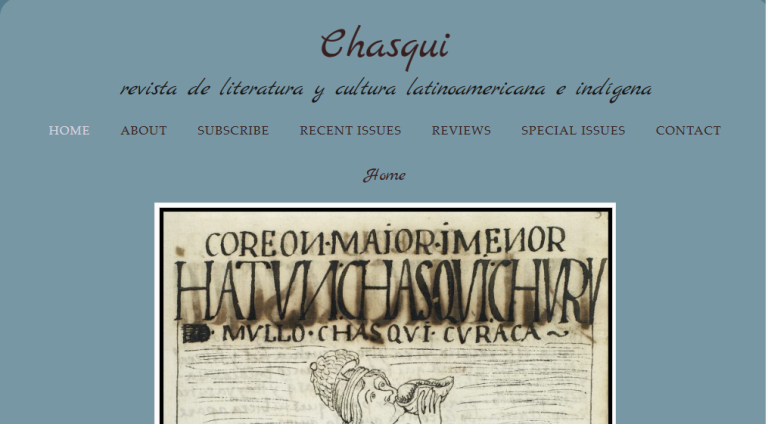 Chasqui-Revista de Literatura Latinoamericana