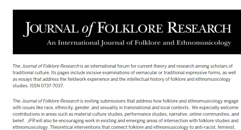 Journal of Folklore Research