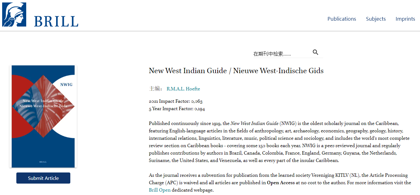 NWIG-New West Indian Guide-Nieuwe West-Indische Gids