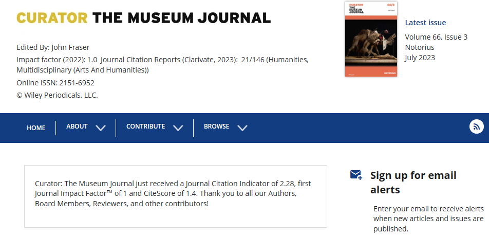 Curator-the Museum Journal