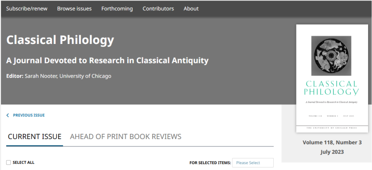 Classical Philology