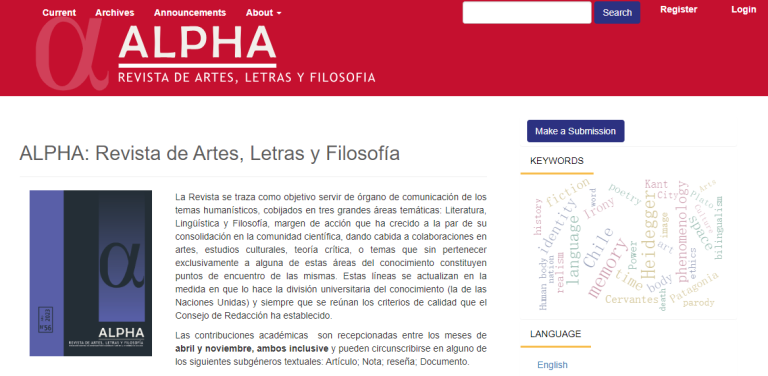 Alpha-Revista de Artes Letras y Filosofia