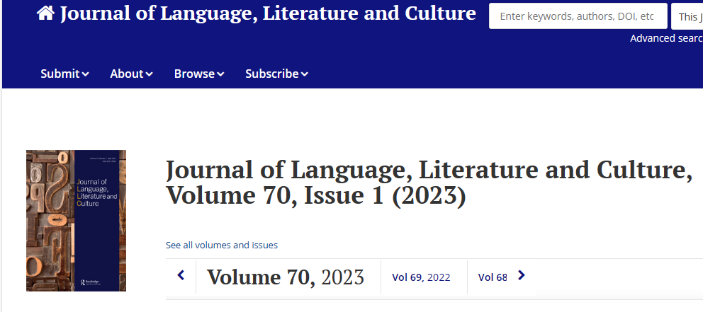 Journal of Language Literature and Culture