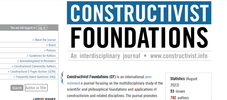 Constructivist Foundations