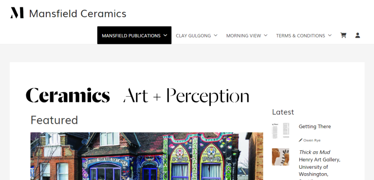 Ceramics-Art and Perception