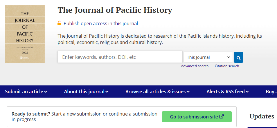 Journal of Pacific History