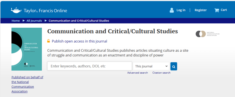 Communication and Critical-Cultural Studies