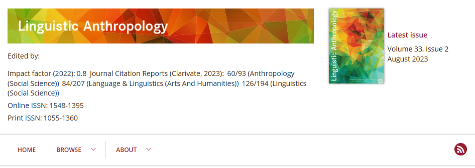 Journal of Linguistic Anthropology
