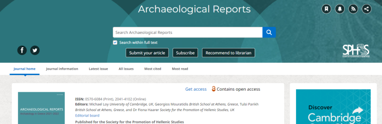 Archaeological Reports-London
