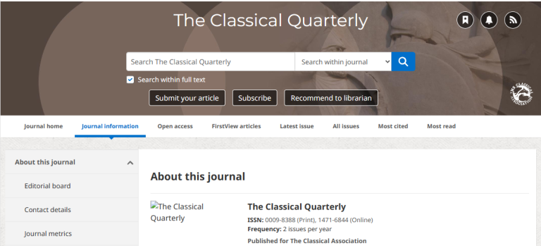Classical Quarterly