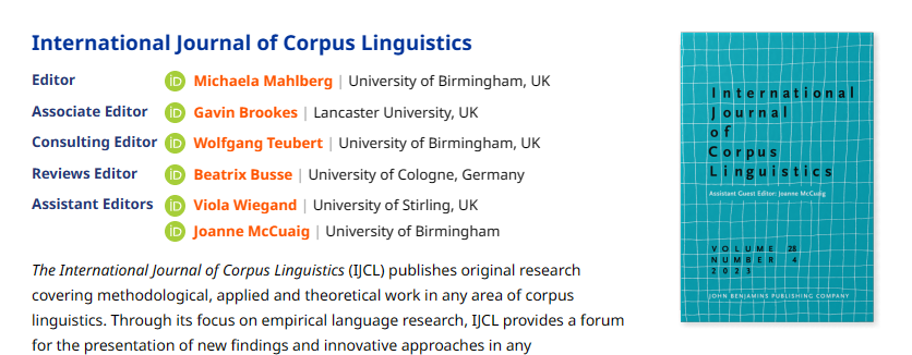 International Journal of Corpus Linguistics