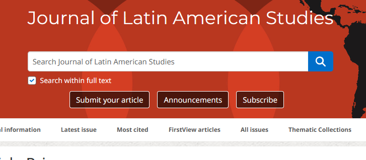 Journal of Latin American Studies