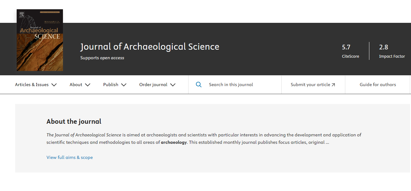 Journal of Archaeological Science
