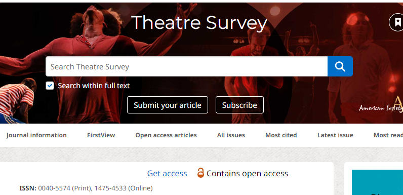 Theatre Survey
