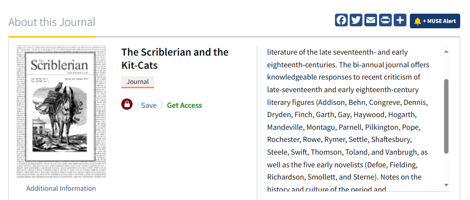 Scriblerian and the Kit-Cats