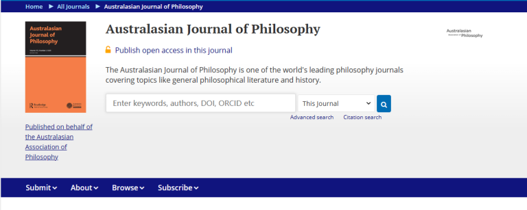 Australasian Journal of Philosophy