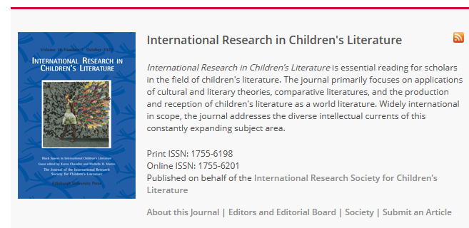 International Research in Childrens Literature